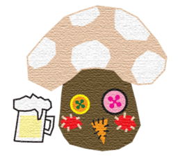 Handicraft mushrooms sticker #997468