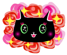 The black cat 'Tsukune' sticker #997807