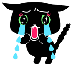 The black cat 'Tsukune' sticker #997808