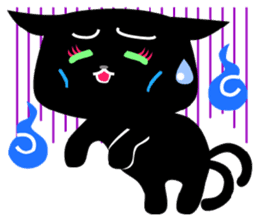 The black cat 'Tsukune' sticker #997812