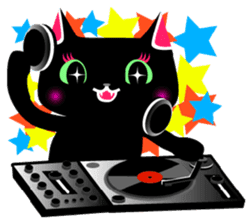 The black cat 'Tsukune' sticker #997813