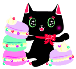 The black cat 'Tsukune' sticker #997814