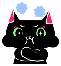 The black cat 'Tsukune' sticker #997817
