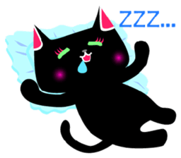 The black cat 'Tsukune' sticker #997818