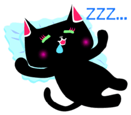 The black cat 'Tsukune' sticker #997818