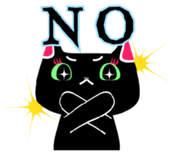 The black cat 'Tsukune' sticker #997823