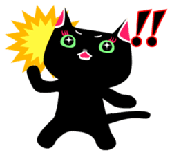 The black cat 'Tsukune' sticker #997824