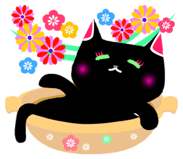 The black cat 'Tsukune' sticker #997827