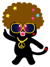 The black cat 'Tsukune' sticker #997828