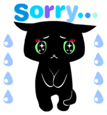 The black cat 'Tsukune' sticker #997830