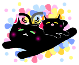 The black cat 'Tsukune' sticker #997832