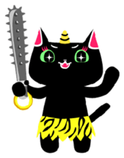 The black cat 'Tsukune' sticker #997833