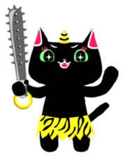 The black cat 'Tsukune' sticker #997833