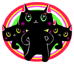 The black cat 'Tsukune' sticker #997834