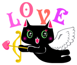 The black cat 'Tsukune' sticker #997835