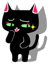 The black cat 'Tsukune' sticker #997846