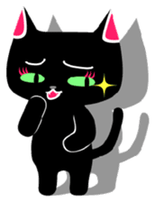 The black cat 'Tsukune' sticker #997846