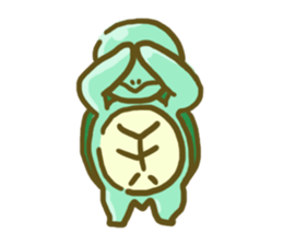 Sea turtle U-san! sticker #998335