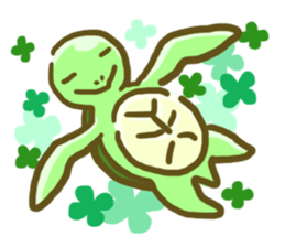 Sea turtle U-san! sticker #998338
