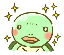 Sea turtle U-san! sticker #998351