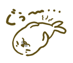 Sea turtle U-san! sticker #998364