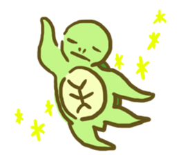 Sea turtle U-san! sticker #998365