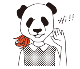 animal masks sticker #1000087