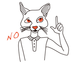 animal masks sticker #1000089