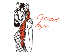 animal masks sticker #1000093