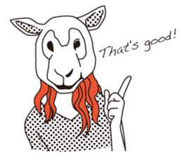 animal masks sticker #1000097