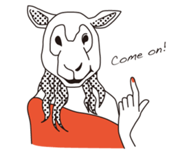 animal masks sticker #1000099