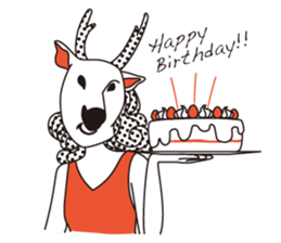 animal masks sticker #1000106