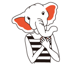 animal masks sticker #1000109