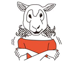 animal masks sticker #1000114