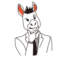 animal masks sticker #1000116