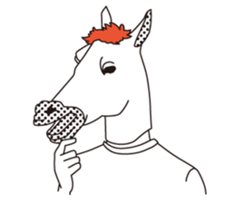 animal masks sticker #1000118