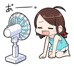 Girls summer vacation sticker #1000248