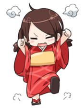 Girls summer vacation sticker #1000249