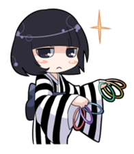 Girls summer vacation sticker #1000264