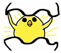 pipi chick sticker #1001088