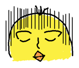 pipi chick sticker #1001091