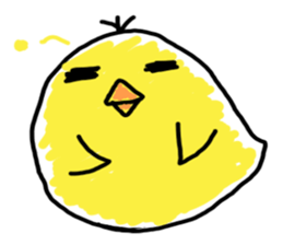 pipi chick sticker #1001092
