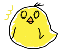pipi chick sticker #1001093