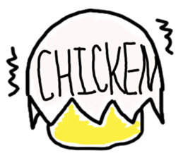 pipi chick sticker #1001099