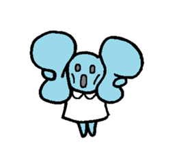 ribon-chan sticker #1001396