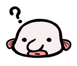 a deep-sea fish*Psychrolutes phrictus sticker #1001448