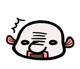 a deep-sea fish*Psychrolutes phrictus sticker #1001449