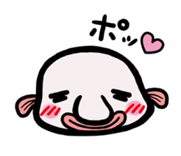 a deep-sea fish*Psychrolutes phrictus sticker #1001453