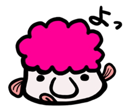 a deep-sea fish*Psychrolutes phrictus sticker #1001460