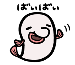 a deep-sea fish*Psychrolutes phrictus sticker #1001468